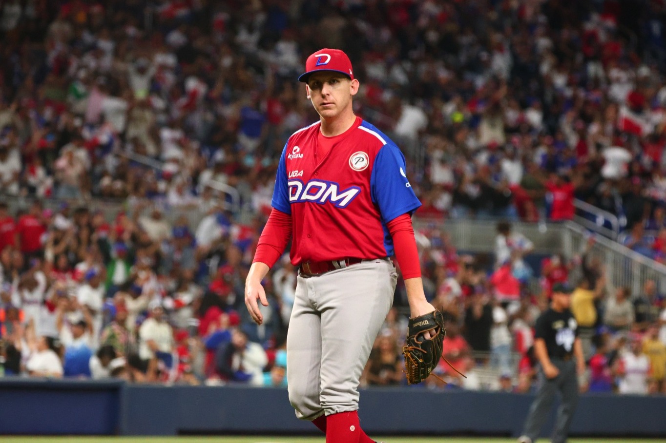 Camerón Gann, lanzador abridor de la República Dominicana frente a Panamá en el primer juego de la semifinal de la Serie del Caribe